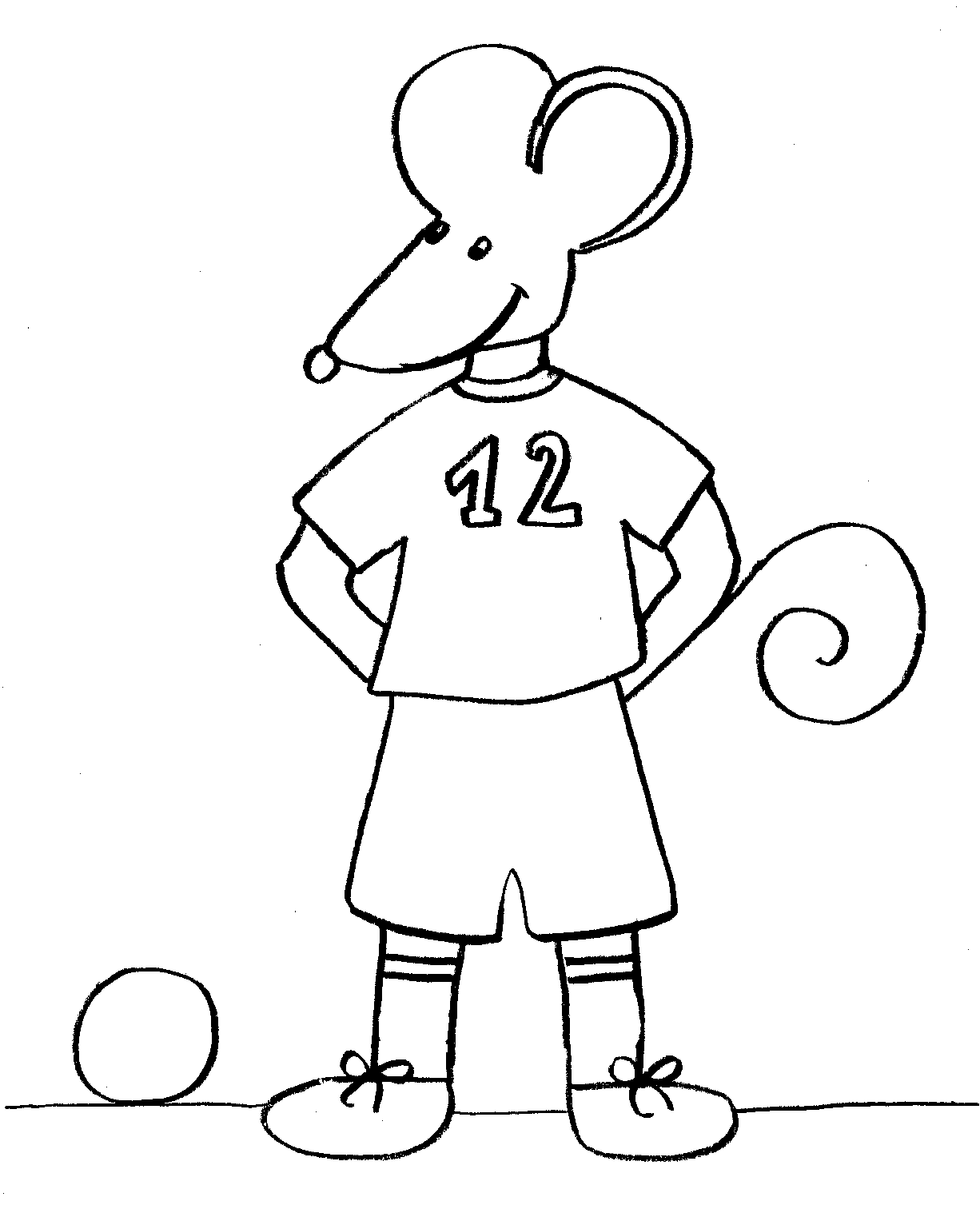 A mouse that loves soccer!?