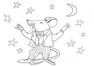 Mouse coloring pages to print