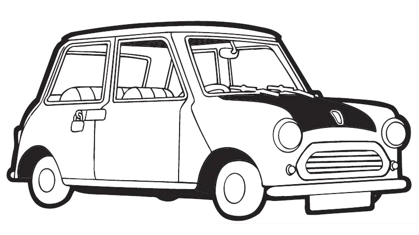 Free Mr Bean coloring page