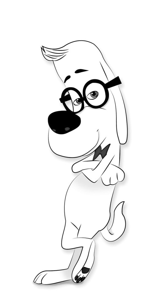 Free Mr Peabody & Sherman coloring page to print and color, for kids