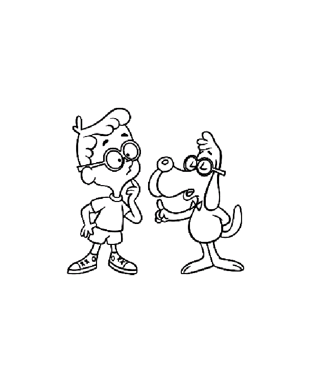 Coloriage Sherman & M Peabody