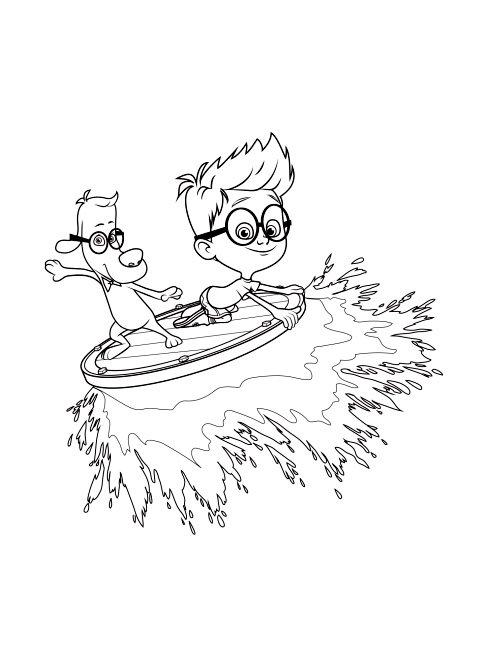 Coloriage Sherman & M Peabody