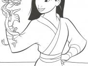 Mulan Coloring Pages for Kids