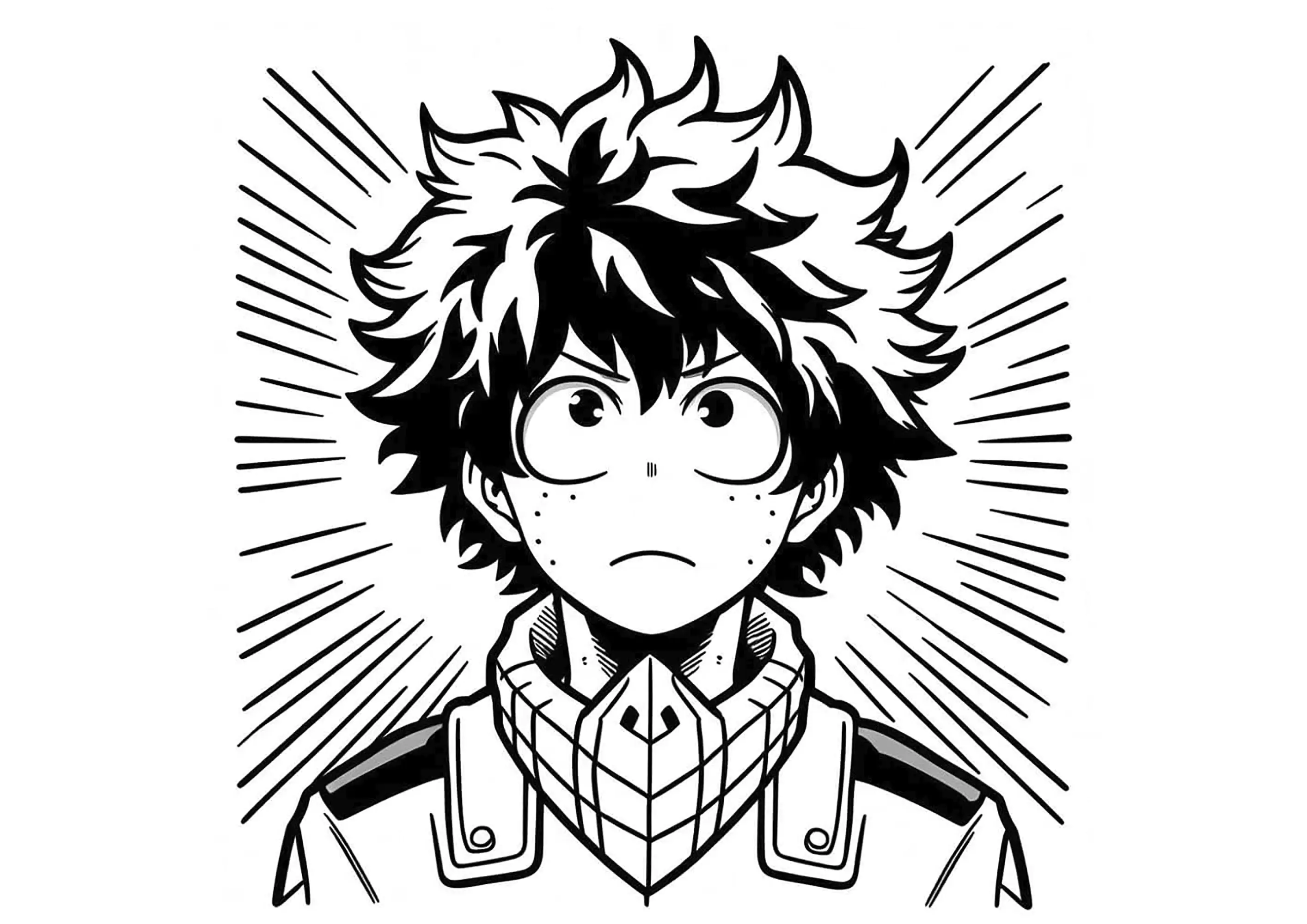 My hero academy to color for kids