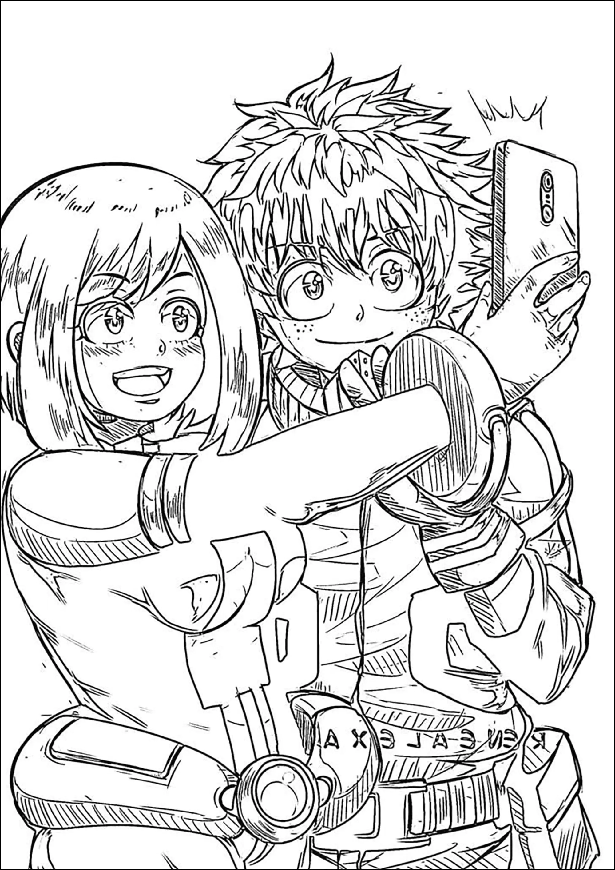 My hero academy to print for free (Printable Coloring Page for Kids)