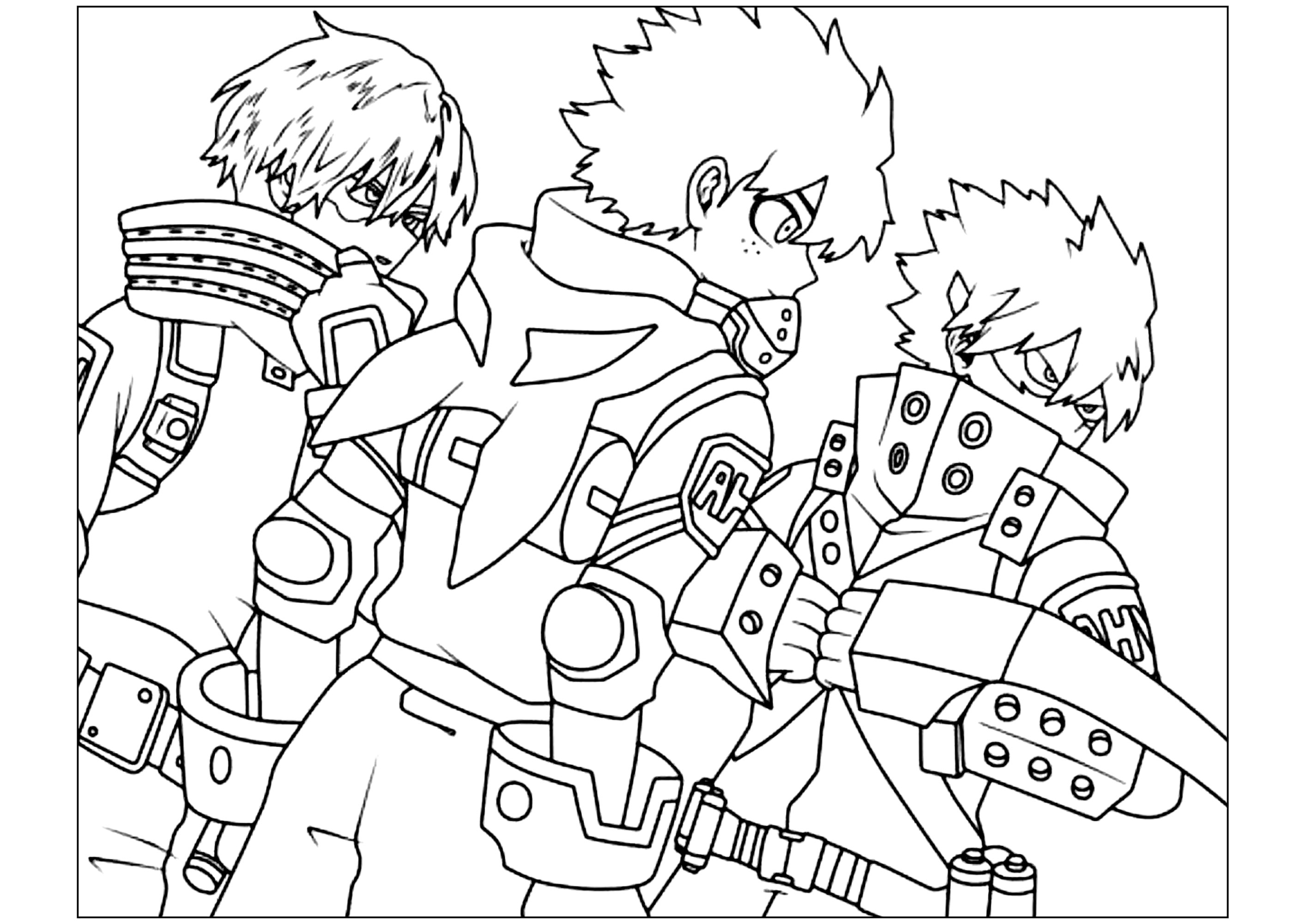 My hero academy to download for free - My Hero Academy Coloring Pages