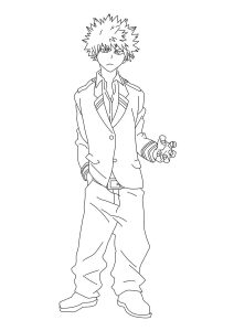 My Hero Academy coloring page to print and color