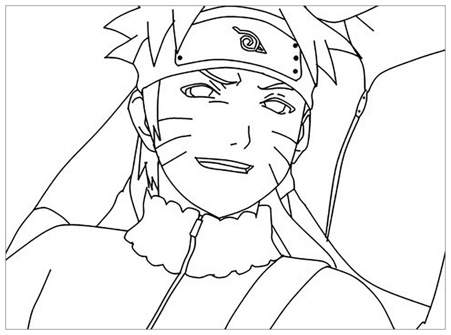 Boruto Smiles Coloring Pages - Free Printable Coloring Pages