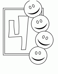 Coloring page numbers to print : For