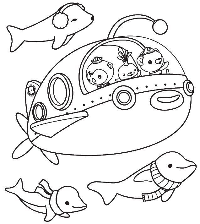 Octonauts drawing to print and color