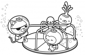 Coloring page octonauts for kids