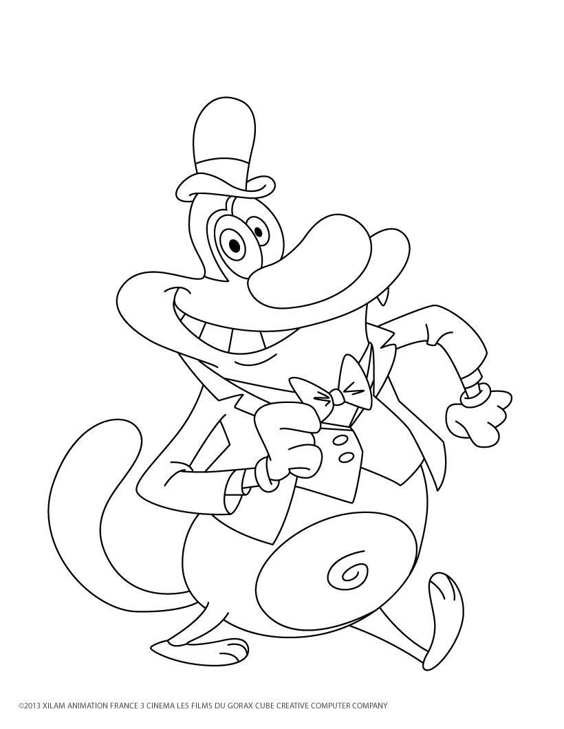 Oggy and the cockroaches to download - Oggy And The Cockroaches Kids  Coloring Pages
