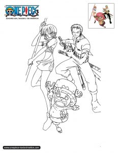 One piece coloring pages for kids