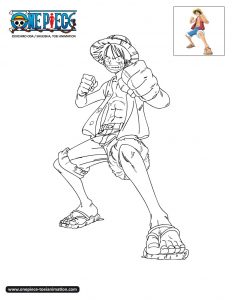 Coloring page one piece to color for kids
