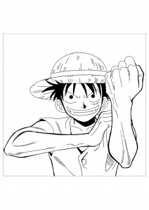Coloring page one piece to color for children