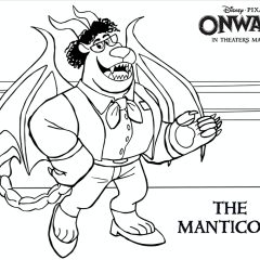 Printable Onward coloring sheets for Kids