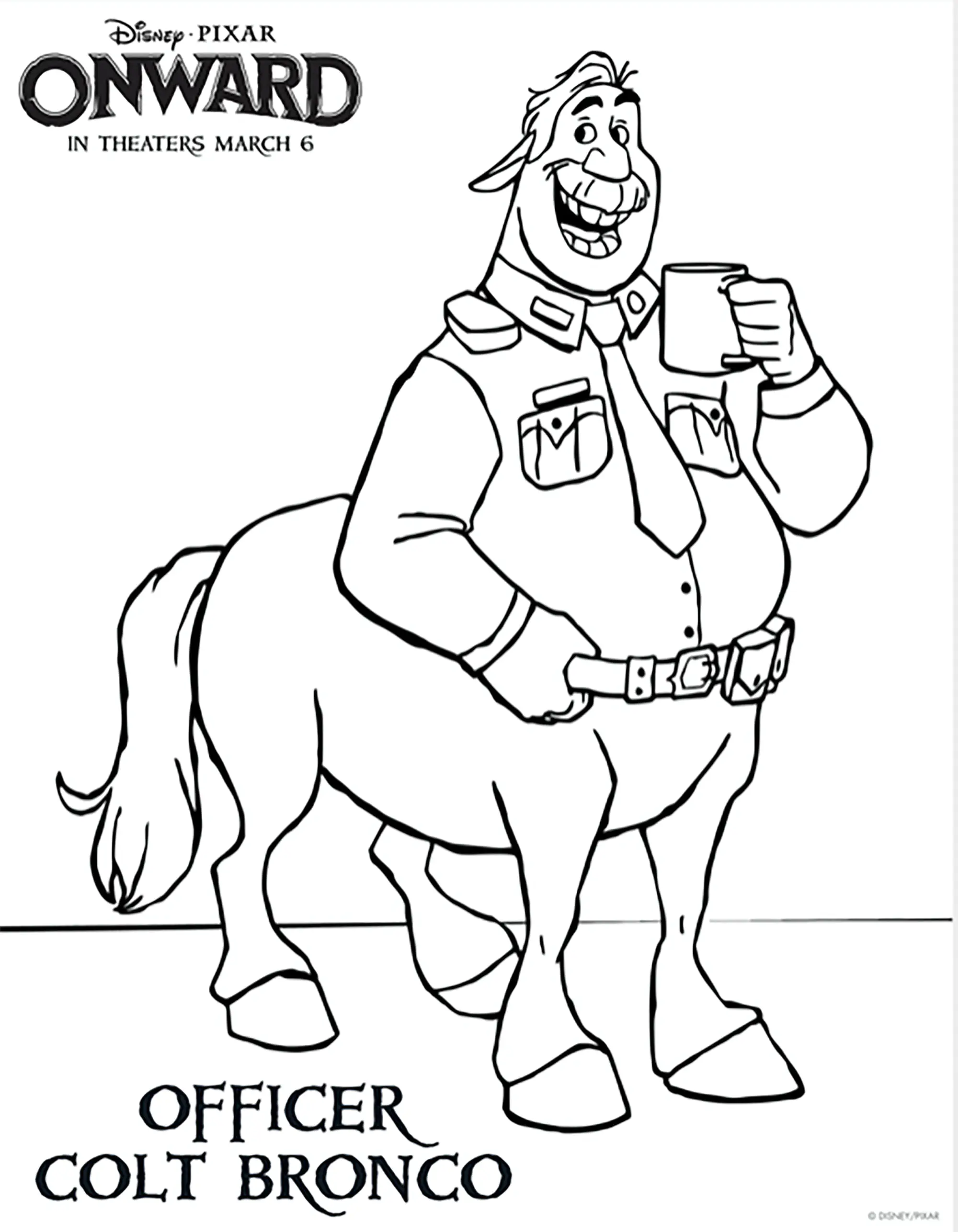 Free coloring page of Forward to color (Onward)