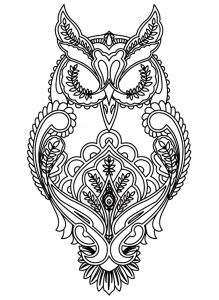 Owl coloring pages to print