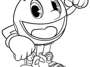 Printable Pacman coloring sheets for Kids