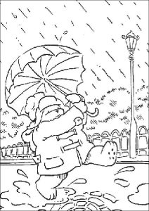 Printable Coloring Page for Kids : Paddington bear to print for free