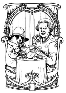 Paddington bear free to color for kids