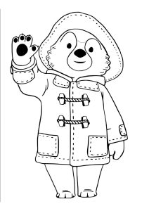 Printable Coloring Page for Kids : Paddington bear for children