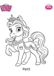 Petit (Palace Pets Coloring Page)