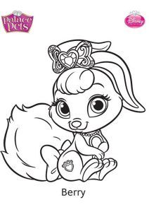 Berry (Palace Pets Coloring Page)