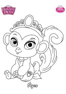 Nyle (Palace Pets Coloring Page)