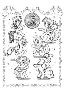 Palace Pets party (Coloring Page)