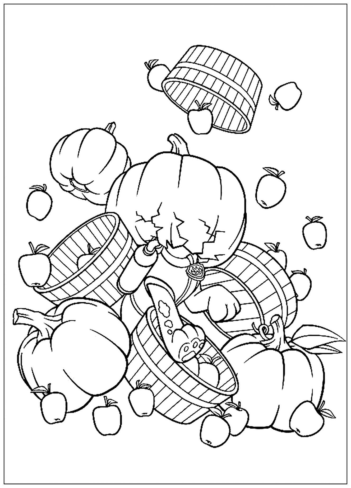 Paw Patrol Thanksgiving Coloring Pages For Kids