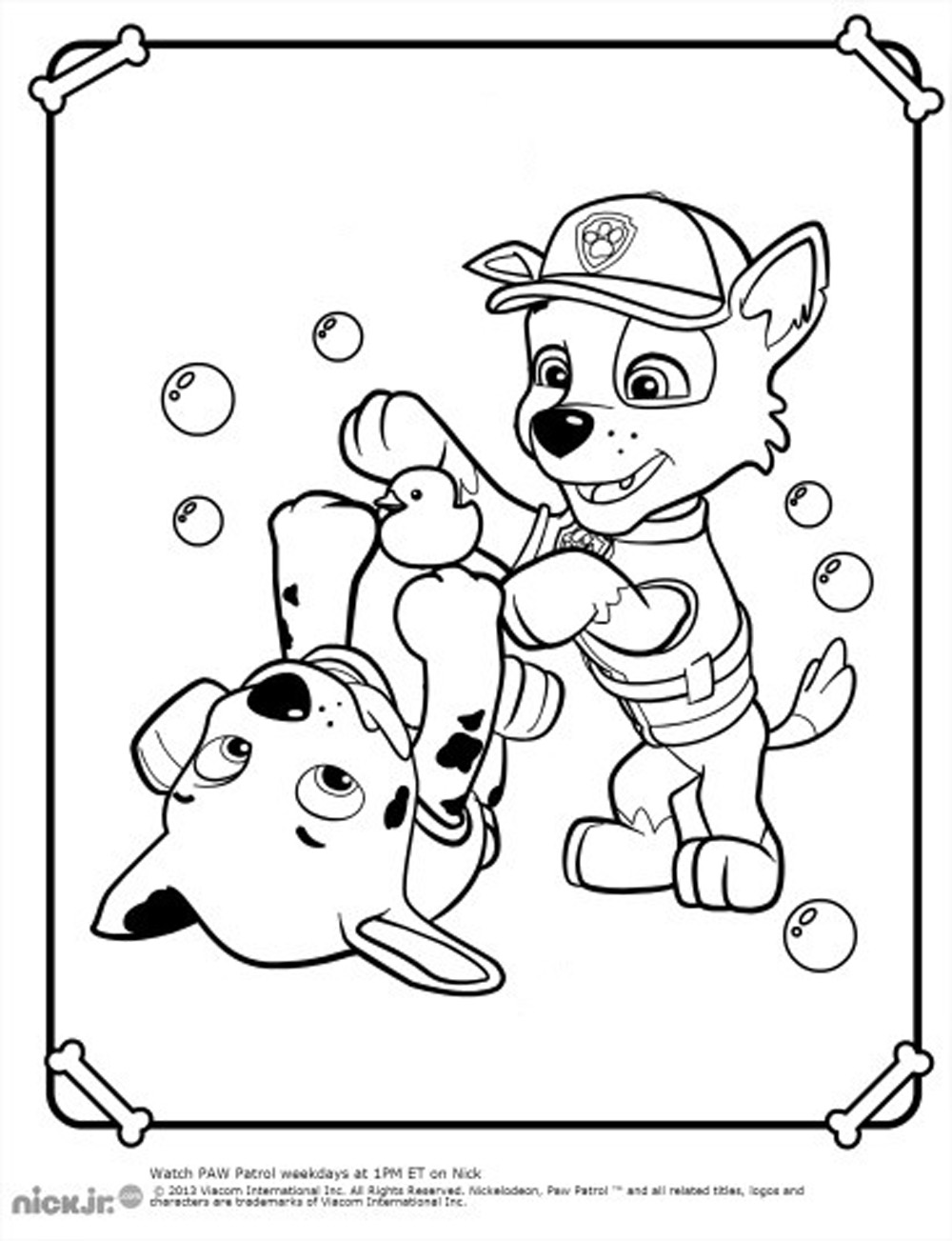 nick jr halloween coloring pages