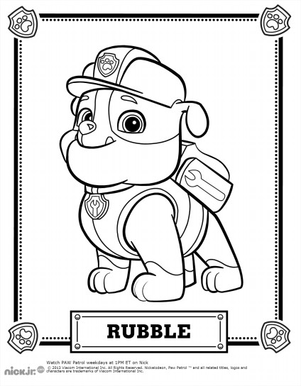 Ruben (Rubble) à colorier
