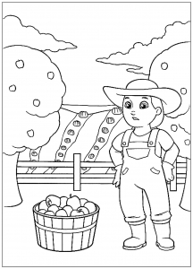 Patrol : Full of apples (Paw Patrol Coloring Page)