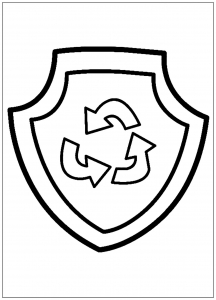 Patrol : Recycling mission (Paw Patrol Coloring Page)
