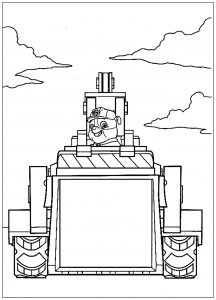 Pat Patrol : Large vehicle (Paw Patrol Coloring Page)
