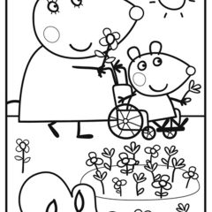Printable Peppa Pig coloring sheets for Kids