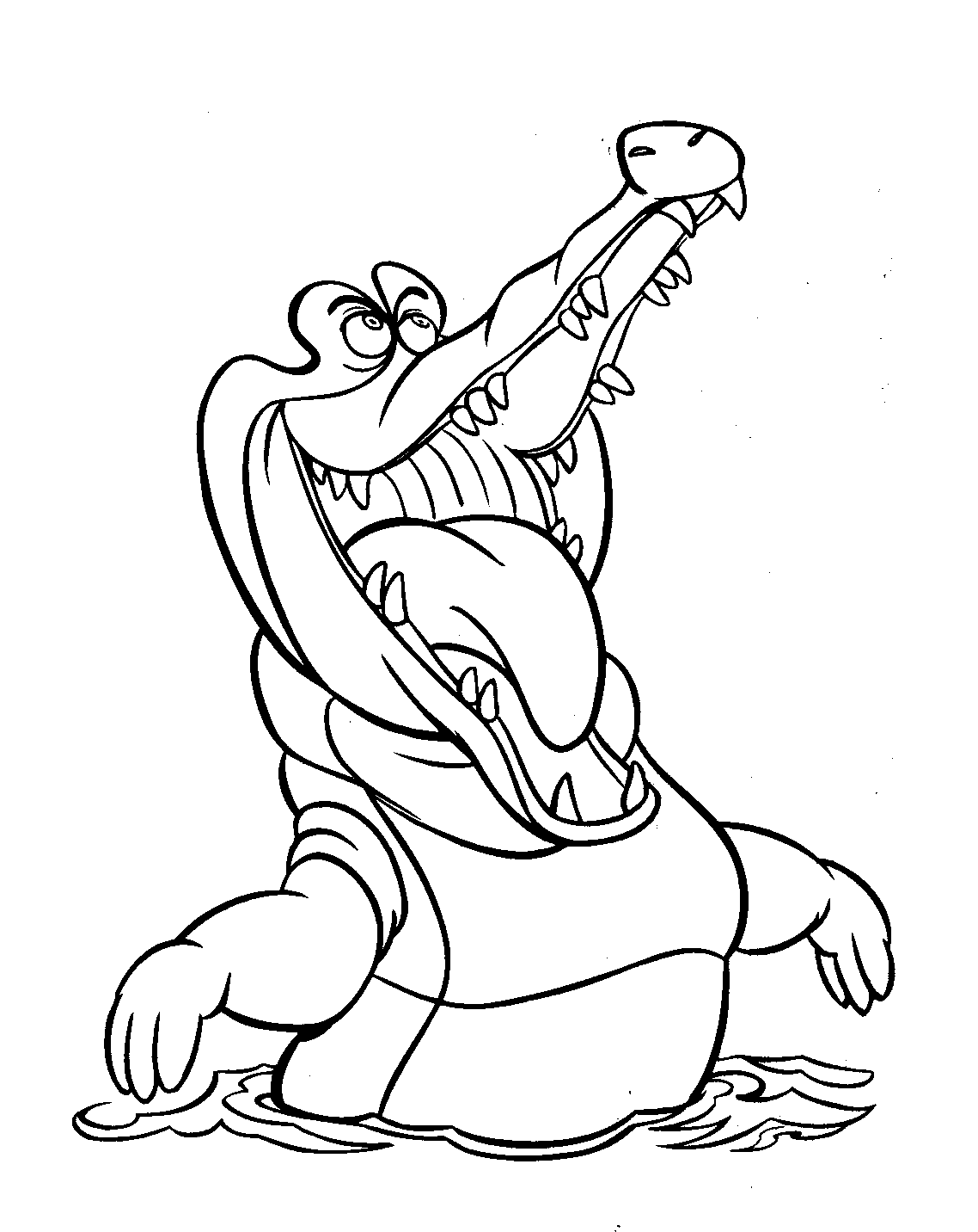 Simple Peter Pan coloring page for kids