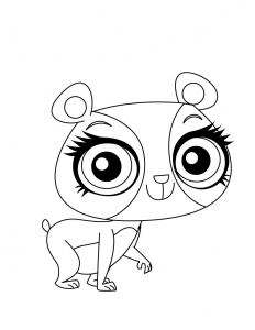 Petshop coloring page for kids (Littlest Pet Shop Coloring Page)
