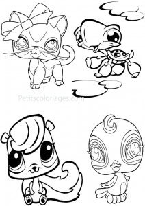 Free Petshop drawing to print and color (Littlest Pet Shop Coloring Page)