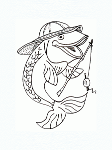 Fish image to download and color