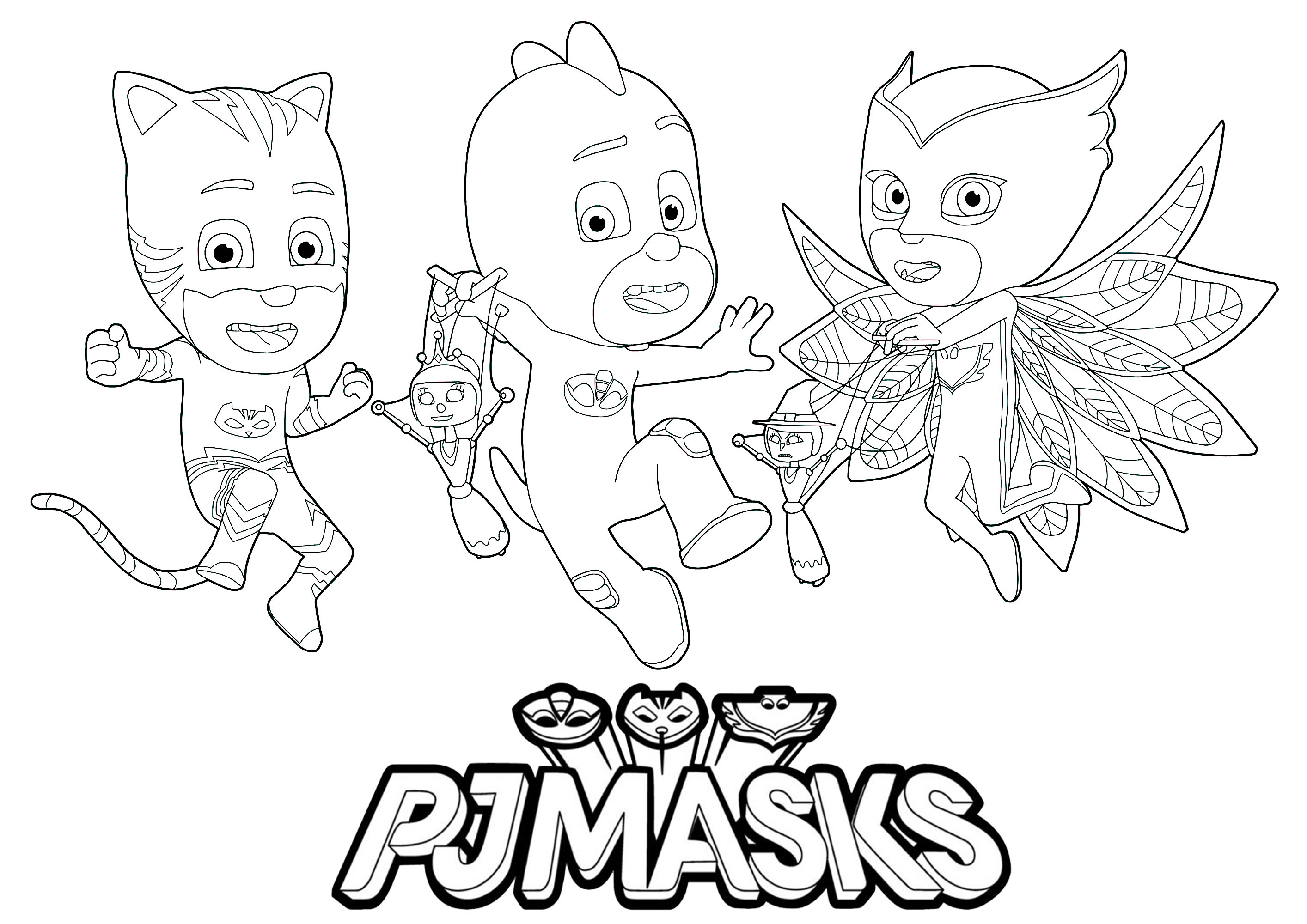 Download Pj masks to print for free - PJ Masks Kids Coloring Pages