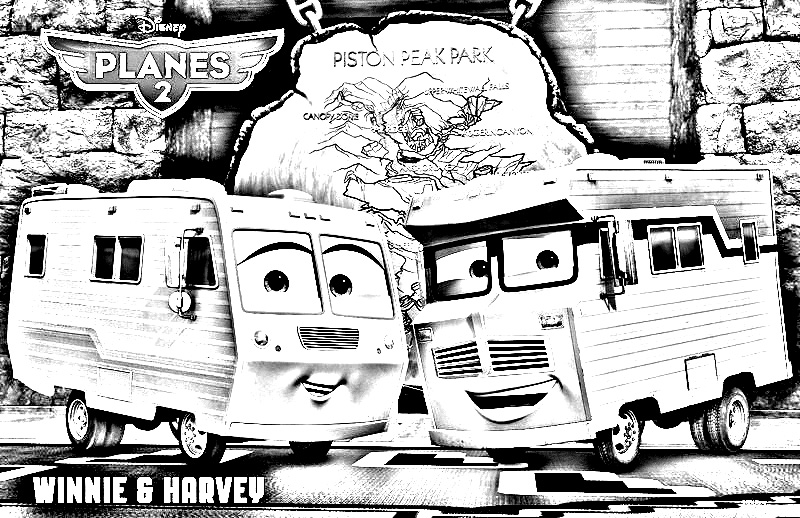 Winnie & Harvey to print and color