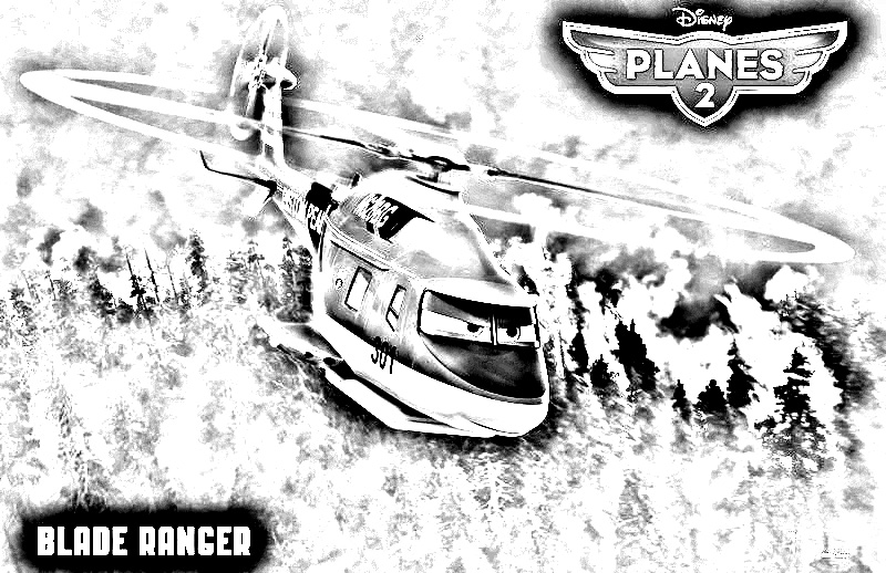 The Blade ranger chopper, new 'character' of Planes 2 (Fire & Rescue)