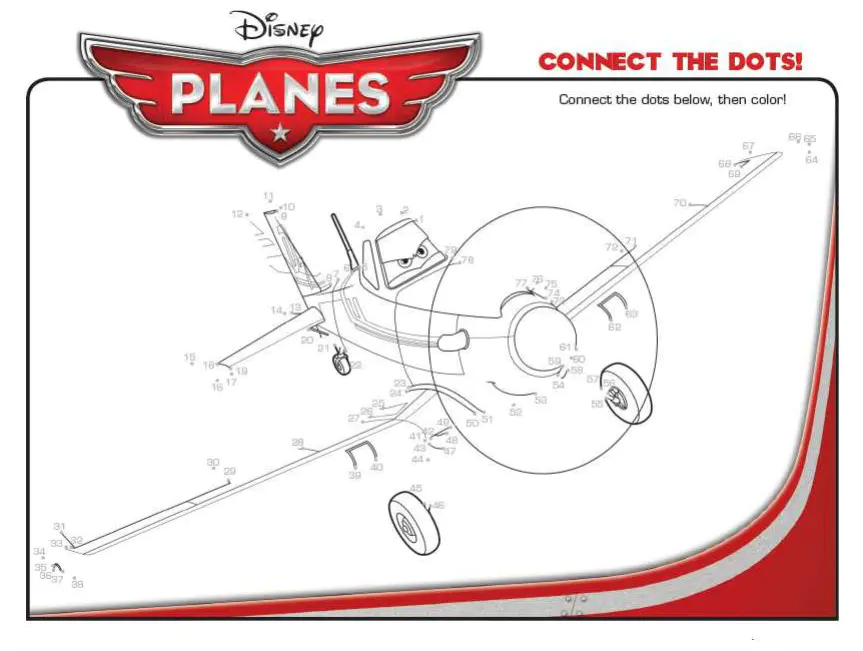 Free Planes coloring page to color