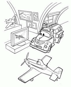 Planes (Disney) coloring pages for kids