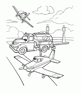 Planes (Disney) coloring pages to download