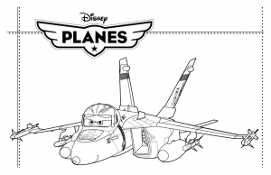 Printable Planes coloring pages for kids