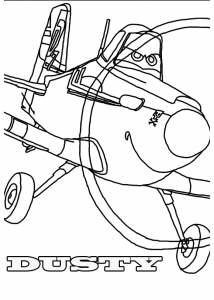 Planes coloring pages for kids
