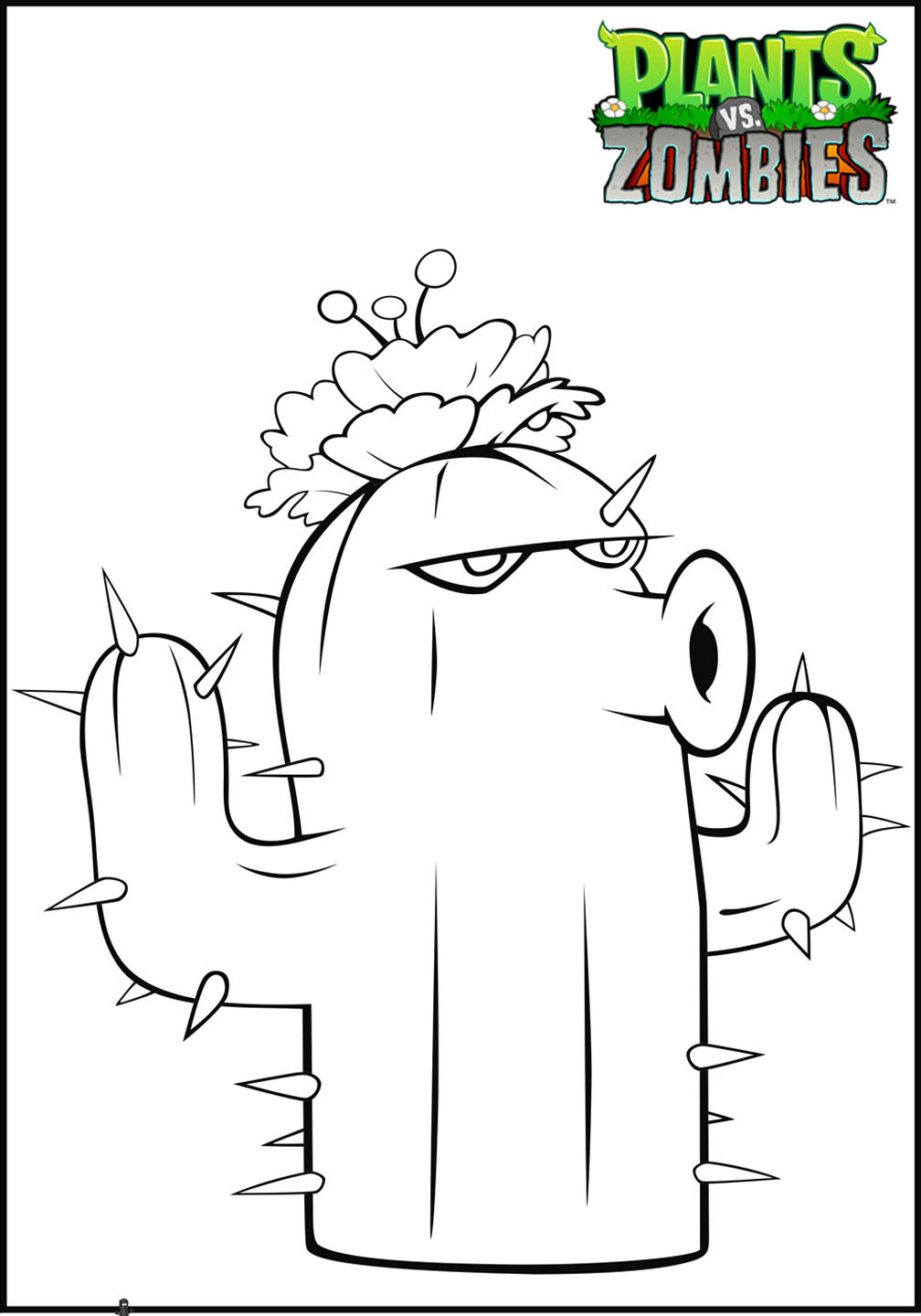 Plants vs zombies free to color for kids Plants Vs Zombies Kids
